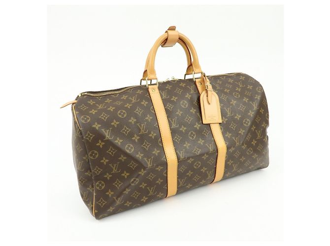 Louis Vuitton Monogram Keep All 50 Boston Bag Brown M41426 - vista 4