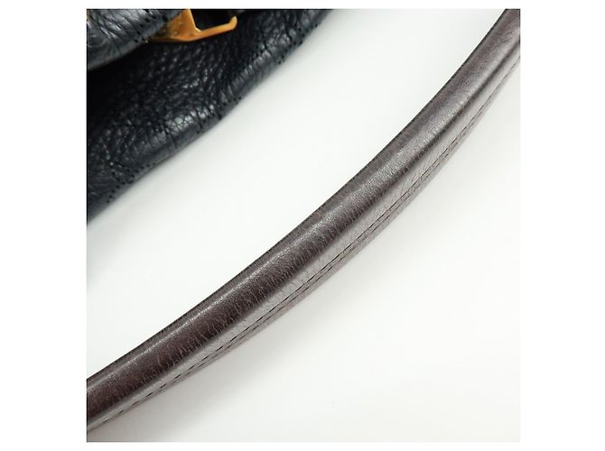 Louis Vuitton Monogram Mahina Selene MM 2Way Hand Bag Noir M93987 - vista 10