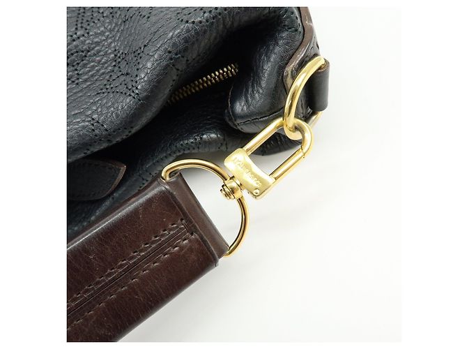 Louis Vuitton Monogram Mahina Selene MM 2Way Hand Bag Noir M93987 - vista 11
