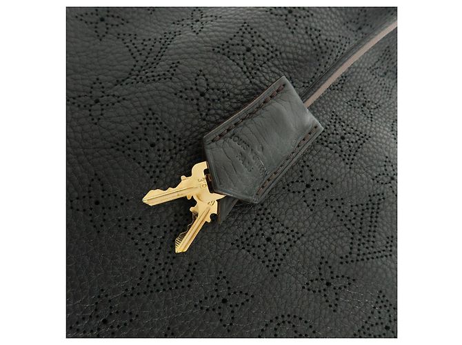 Louis Vuitton Monogram Mahina Selene MM 2Way Hand Bag Noir M93987 - vista 19