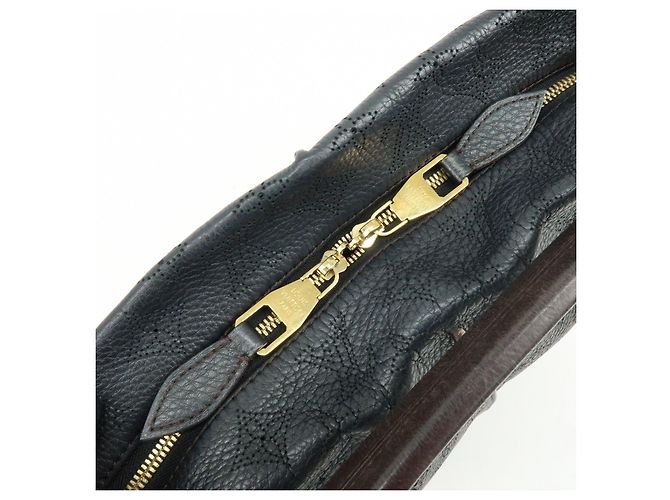 Louis Vuitton Monogram Mahina Selene MM 2Way Hand Bag Noir M93987 - vista 20