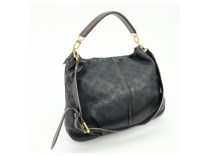 Louis Vuitton Monogram Mahina Selene MM 2Way Hand Bag Noir M93987 - vista 4