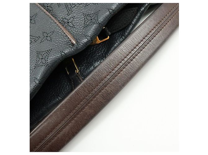 Louis Vuitton Monogram Mahina Selene MM 2Way Hand Bag Noir M93987 - vista 8