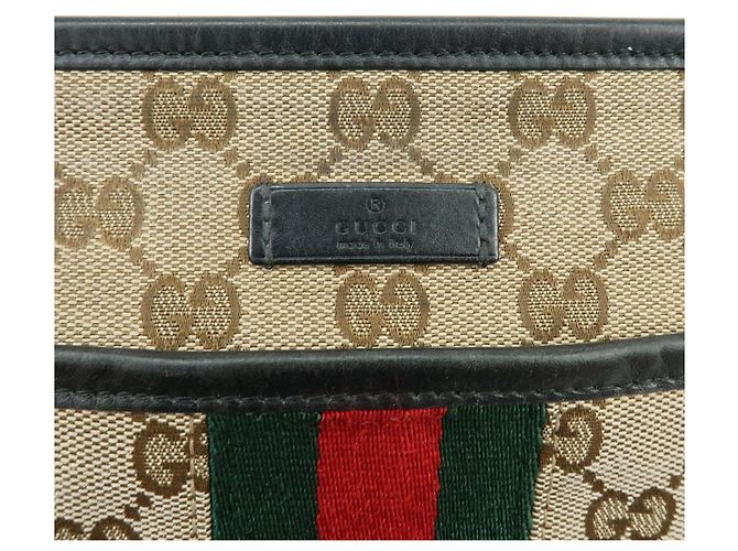 Borsa a tracolla GUCCI Sherry GG Canvas Leather 388926 - vista 17