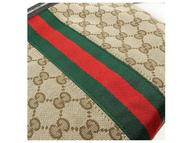 Borsa a tracolla GUCCI Sherry GG Canvas Leather 388926 - vista 18