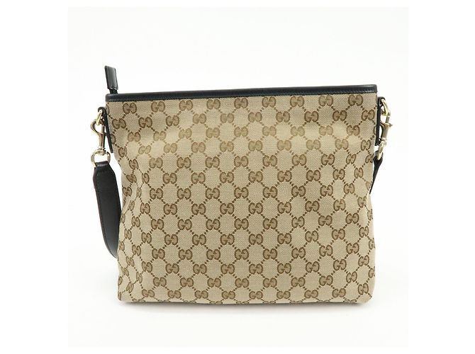 Borsa a tracolla GUCCI Sherry GG Canvas Leather 388926 - vista 2