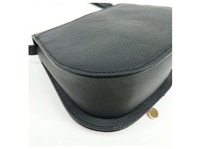 Chloé Borsa a spalla e crossbody Chloe Alphabet in pelle Nero - vista 10