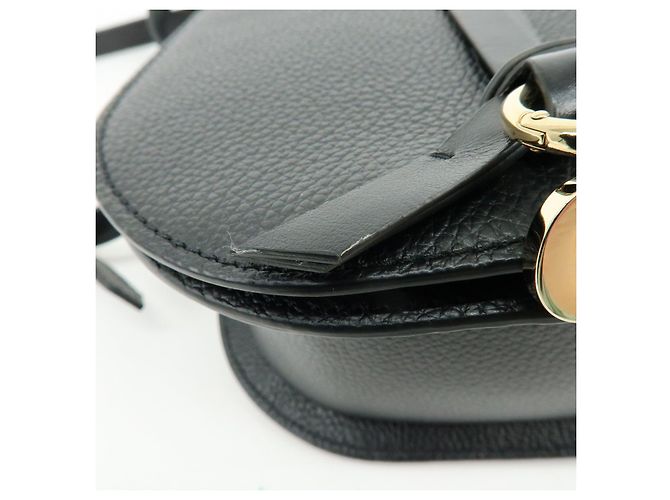 Chloé Borsa a spalla e crossbody Chloe Alphabet in pelle Nero - vista 16