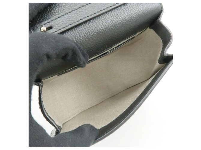 Chloé Borsa a spalla e crossbody Chloe Alphabet in pelle Nero - vista 17