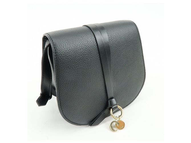 Chloé Borsa a spalla e crossbody Chloe Alphabet in pelle Nero - vista 4
