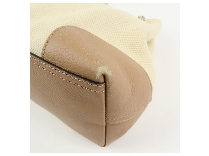 GUCCI SOHO Borsa a tracolla in tela e pelle con G intrecciate 308982 - vista 12