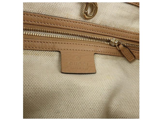 GUCCI SOHO Borsa a tracolla in tela e pelle con G intrecciate 308982 - vista 23