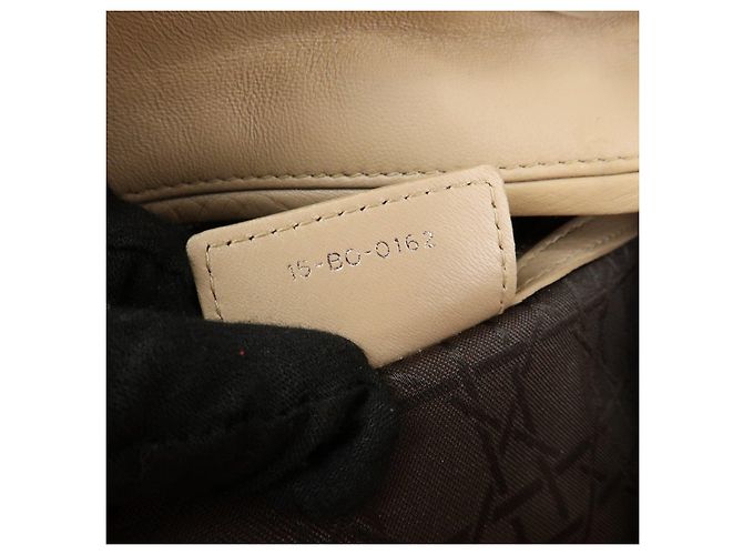 Christian Dior Cannage Lady Dior Borsa a Mano 2Way in Pelle Beige - vista 22
