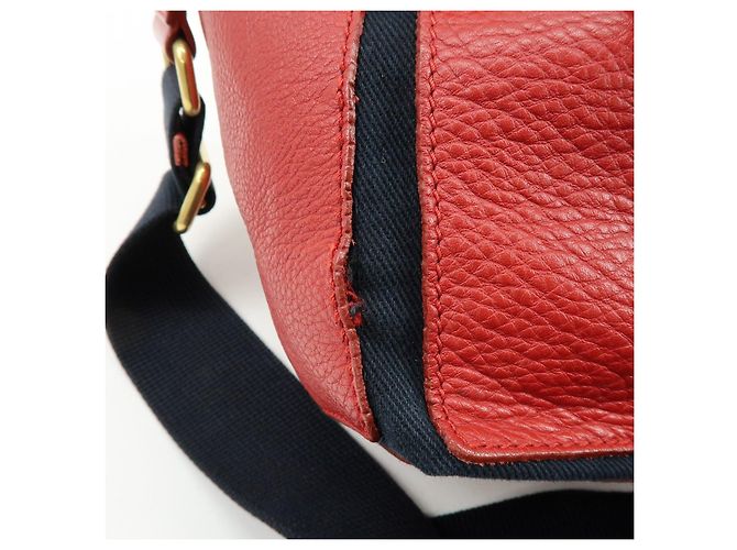 Autre Marque SAINT LAURENT PARIS Borsa a tracolla Muse Two in pelle rossa 265707 - vista 14