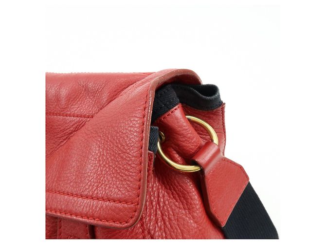 Autre Marque SAINT LAURENT PARIS Borsa a tracolla Muse Two in pelle rossa 265707 - vista 15