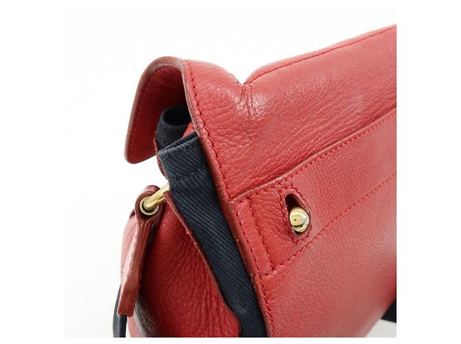 Autre Marque SAINT LAURENT PARIS Borsa a tracolla Muse Two in pelle rossa 265707 - vista 16