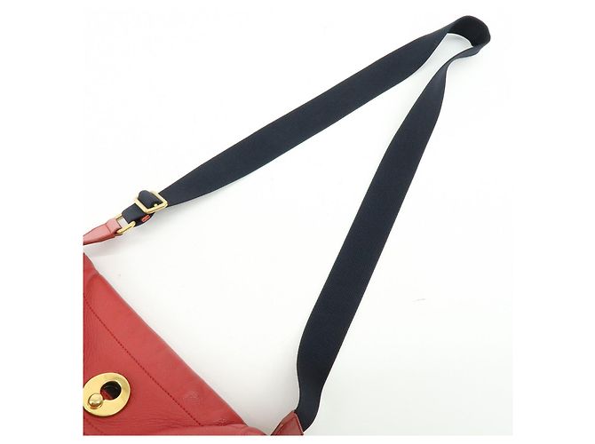Autre Marque SAINT LAURENT PARIS Borsa a tracolla Muse Two in pelle rossa 265707 - vista 6