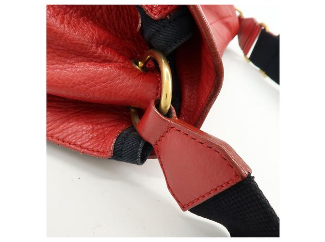 Autre Marque SAINT LAURENT PARIS Borsa a tracolla Muse Two in pelle rossa 265707 - vista 9