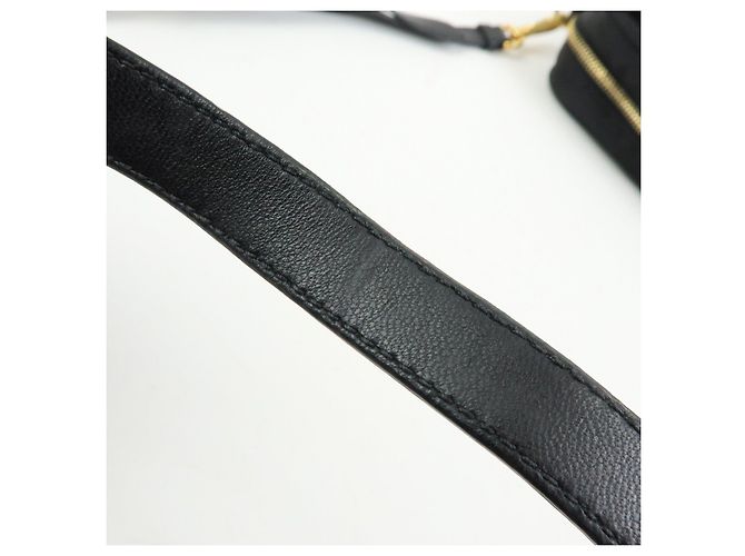 PRADA Mini Borsa a Tracolla in Nylon e Pelle Nero - vista 8