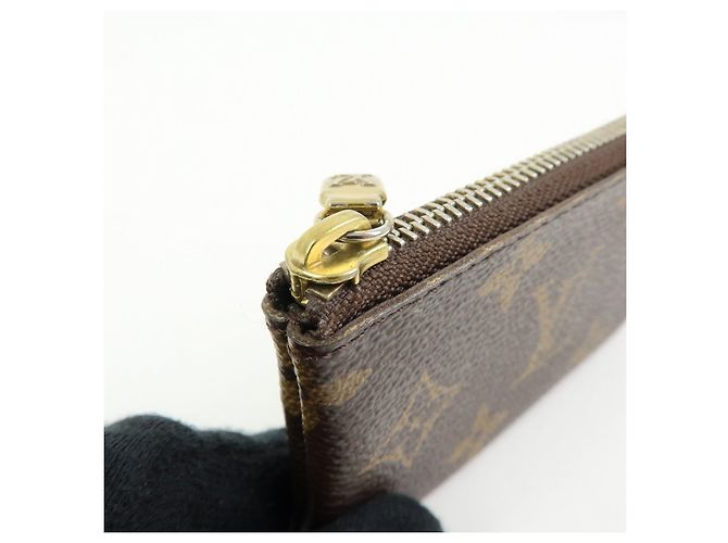 Louis Vuitton Monogram Pochette Cles Coin Case Key Case Brown M62650 - vista 11