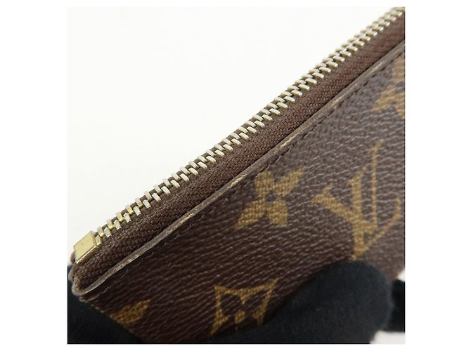 Louis Vuitton Monogram Pochette Cles Coin Case Key Case Brown M62650 - vista 14