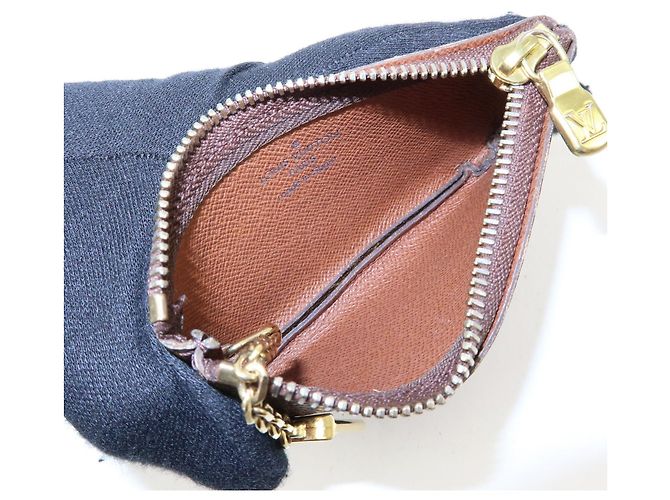 Louis Vuitton Monogram Pochette Cles Coin Case Key Case Brown M62650 - vista 18