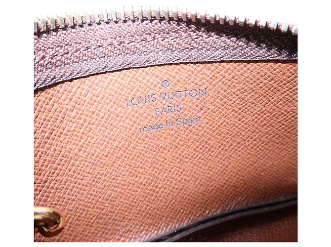 Louis Vuitton Monogram Pochette Cles Coin Case Key Case Brown M62650 - vista 19