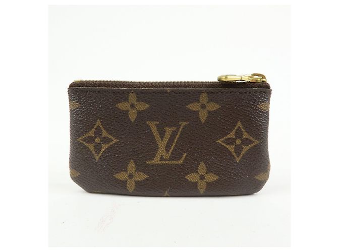 Louis Vuitton Monogram Pochette Cles Coin Case Key Case Brown M62650 - vista 2