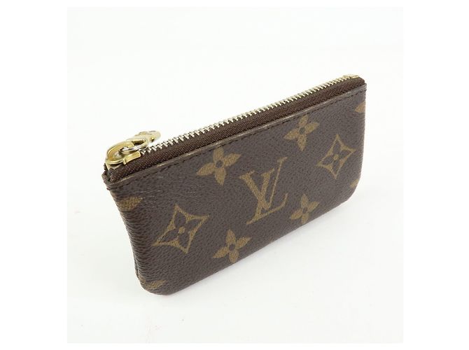 Louis Vuitton Monogram Pochette Cles Coin Case Key Case Brown M62650 - vista 4