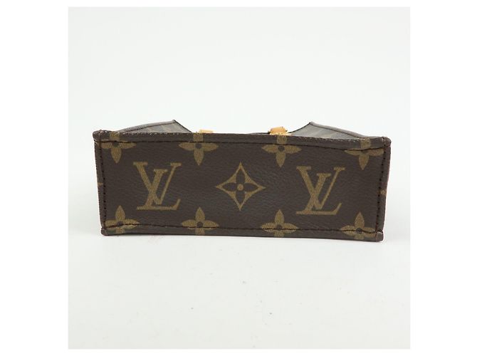 Louis Vuitton Monogram Petit Sac Plat Borsa a Tracolla 2Way Marrone M69442 - vista 5