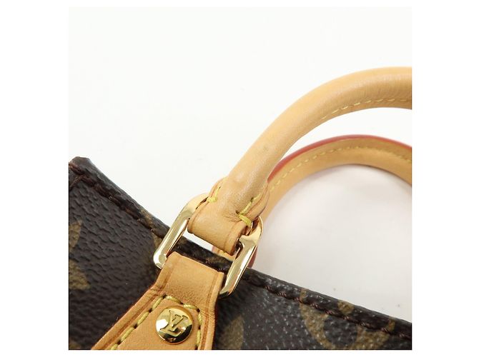 Louis Vuitton Monogram Petit Sac Plat Borsa a Tracolla 2Way Marrone M69442 - vista 8