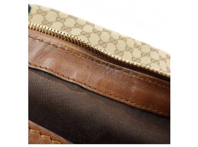 Borsa a spalla GUCCI Sukey Interlocking G GG Canvas Leather Beige 232955 - vista 22