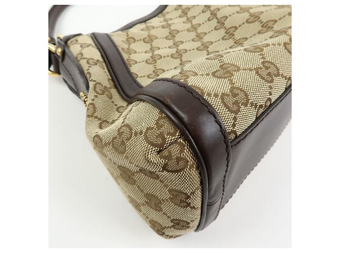 Borsa a tracolla GUCCI Scarlett Interlocking G GG Canvas Leather 282298 - vista 10