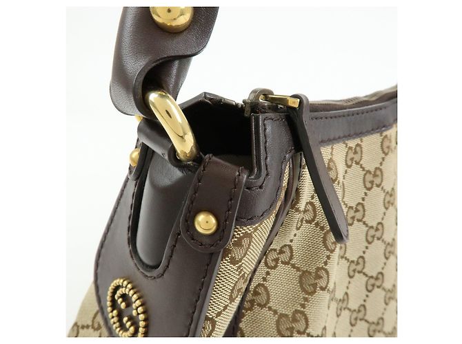 Borsa a tracolla GUCCI Scarlett Interlocking G GG Canvas Leather 282298 - vista 12