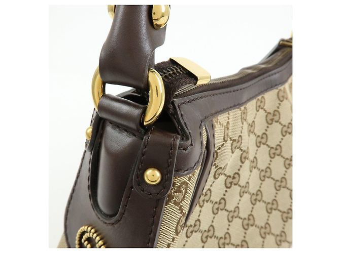 Borsa a tracolla GUCCI Scarlett Interlocking G GG Canvas Leather 282298 - vista 14