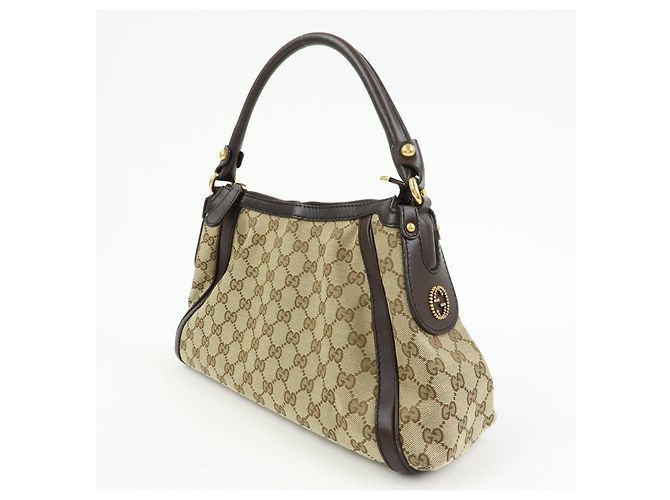Borsa a tracolla GUCCI Scarlett Interlocking G GG Canvas Leather 282298 - vista 3
