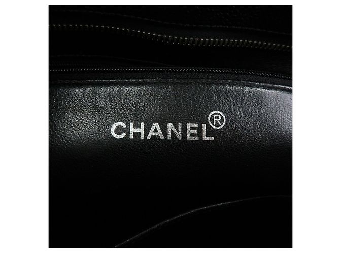 Borsa Tote CHANEL Medallion Matelasse COCO Mark Caviarskin Nera A01804 - vista 22