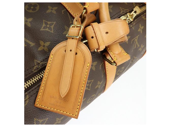 Louis Vuitton Keep All Bandouliere 55 Boston Bag Brown M41414 - vista 18