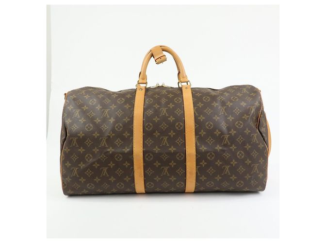 Louis Vuitton Keep All Bandouliere 55 Boston Bag Brown M41414 - vista 2