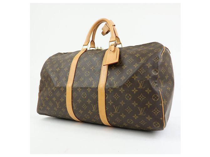 Louis Vuitton Monogram Keep All 50 Boston Bag Brown M41426 - vista 3