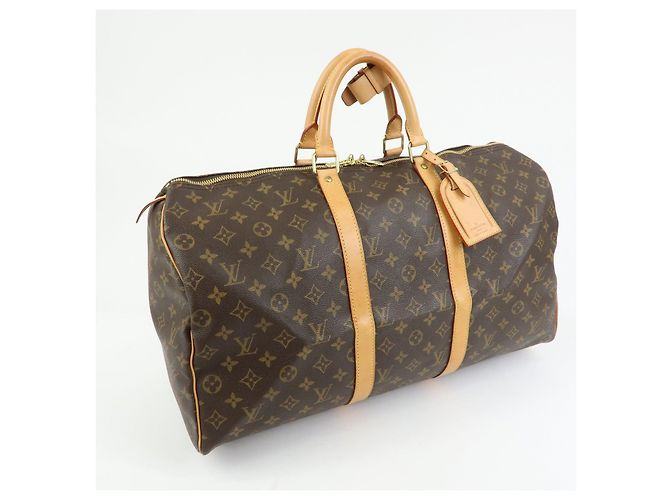 Louis Vuitton Monogram Keep All 50 Boston Bag Brown M41426 - vista 4