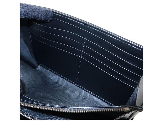Borsa a tracolla con catena in pelle GUCCI GG Marmont Double G Nera 474575 - vista 10