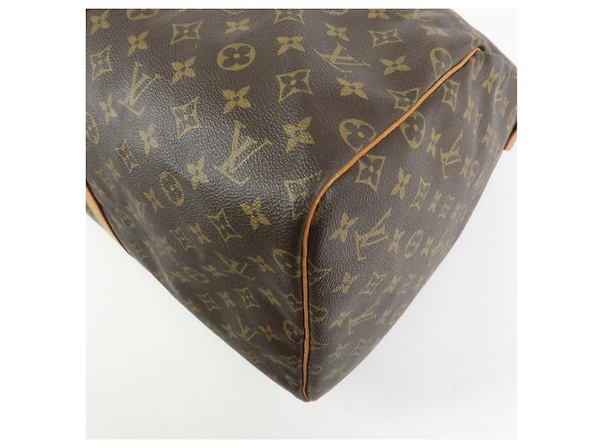 Borsa Boston Louis Vuitton Monogram Keep All 55 Marrone M41424 - vista 11