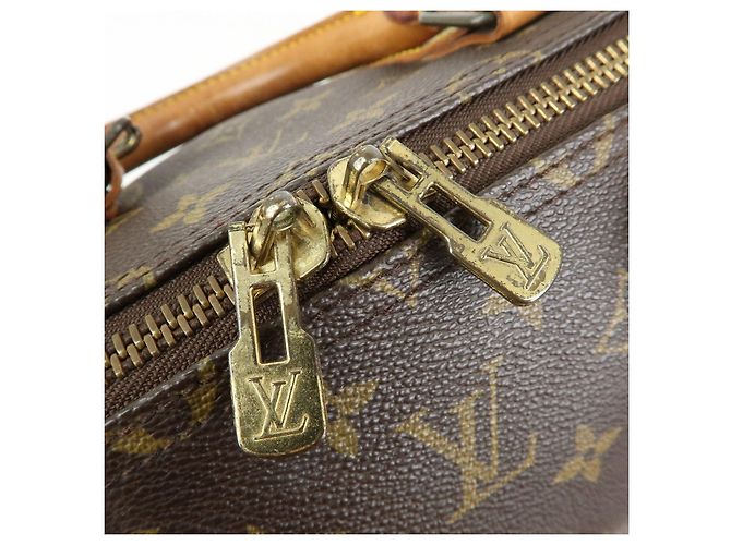 Borsa Boston Louis Vuitton Monogram Keep All 55 Marrone M41424 - vista 15
