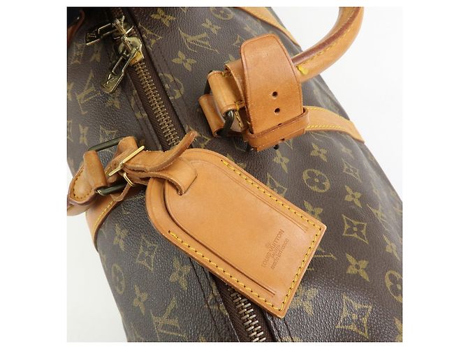 Borsa Boston Louis Vuitton Monogram Keep All 55 Marrone M41424 - vista 16