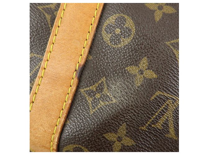 Borsa Boston Louis Vuitton Monogram Keep All 55 Marrone M41424 - vista 19