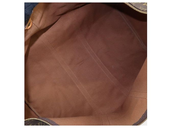 Borsa Boston Louis Vuitton Monogram Keep All 55 Marrone M41424 - vista 20