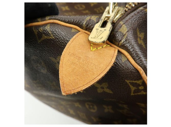 Borsa Boston Louis Vuitton Monogram Keep All 55 Marrone M41424 - vista 22