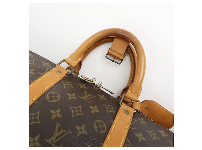 Borsa Boston Louis Vuitton Monogram Keep All 55 Marrone M41424 - vista 6