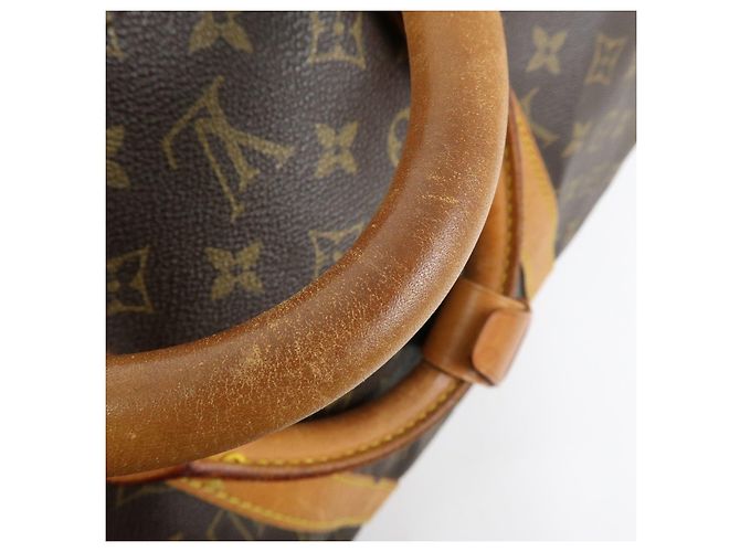 Borsa Boston Louis Vuitton Monogram Keep All 55 Marrone M41424 - vista 7